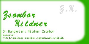 zsombor mildner business card